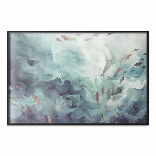 Plakat med fisk i havet - dyreplakat
