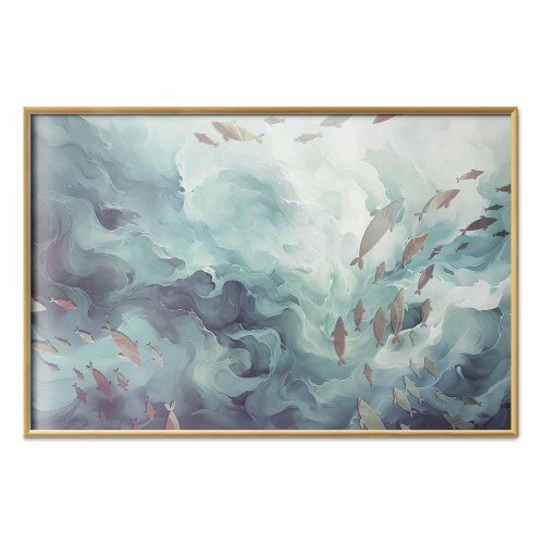 Plakat med fisk i havet - dyreplakat