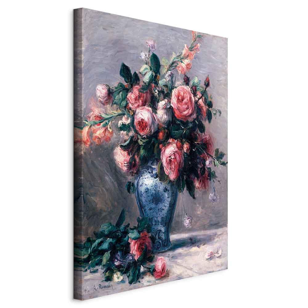 Pierre-Auguste Renoir lærredsbillede - Vase med roser