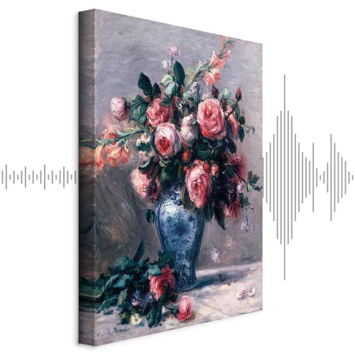Pierre-Auguste Renoir lærredsbillede - Vase med roser