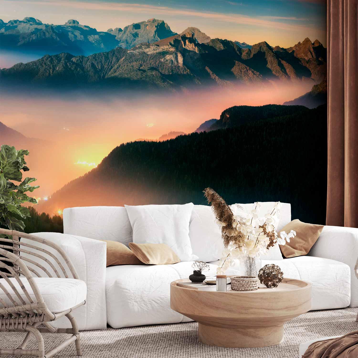 Fototapet Mountain Breath - bjerglandskab, anden variant