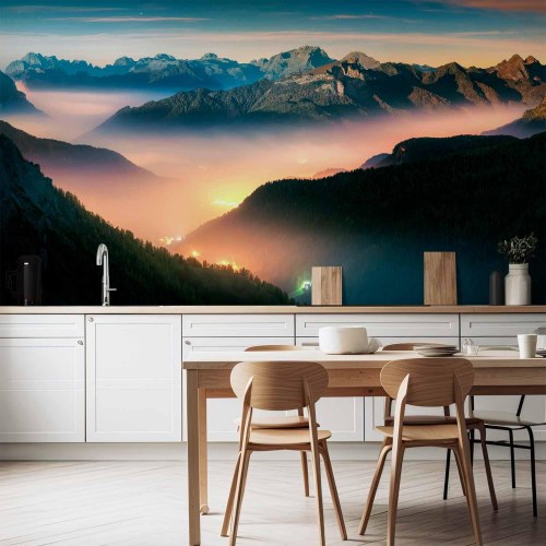 Fototapet Mountain Breath - bjerglandskab, anden variant