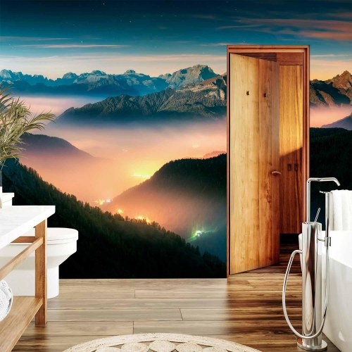 Fototapet Mountain Breath - bjerglandskab, anden variant