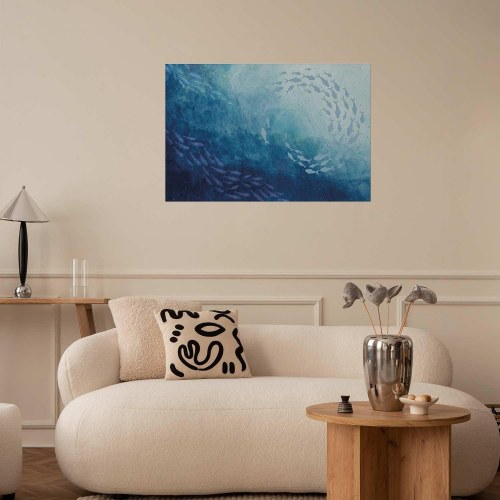 Plakat Havdybder med fisk