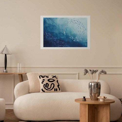 Plakat Havdybder med fisk