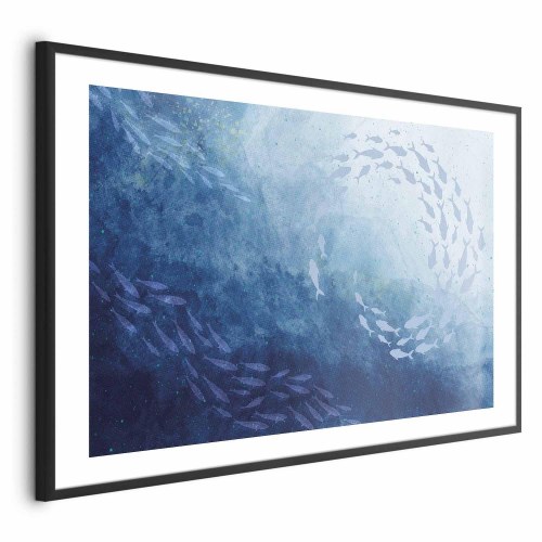 Plakat Havdybder med fisk