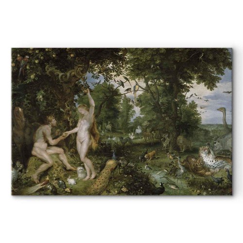 Peter Paul Rubens Edens Have med syndefaldet - billede på lærred