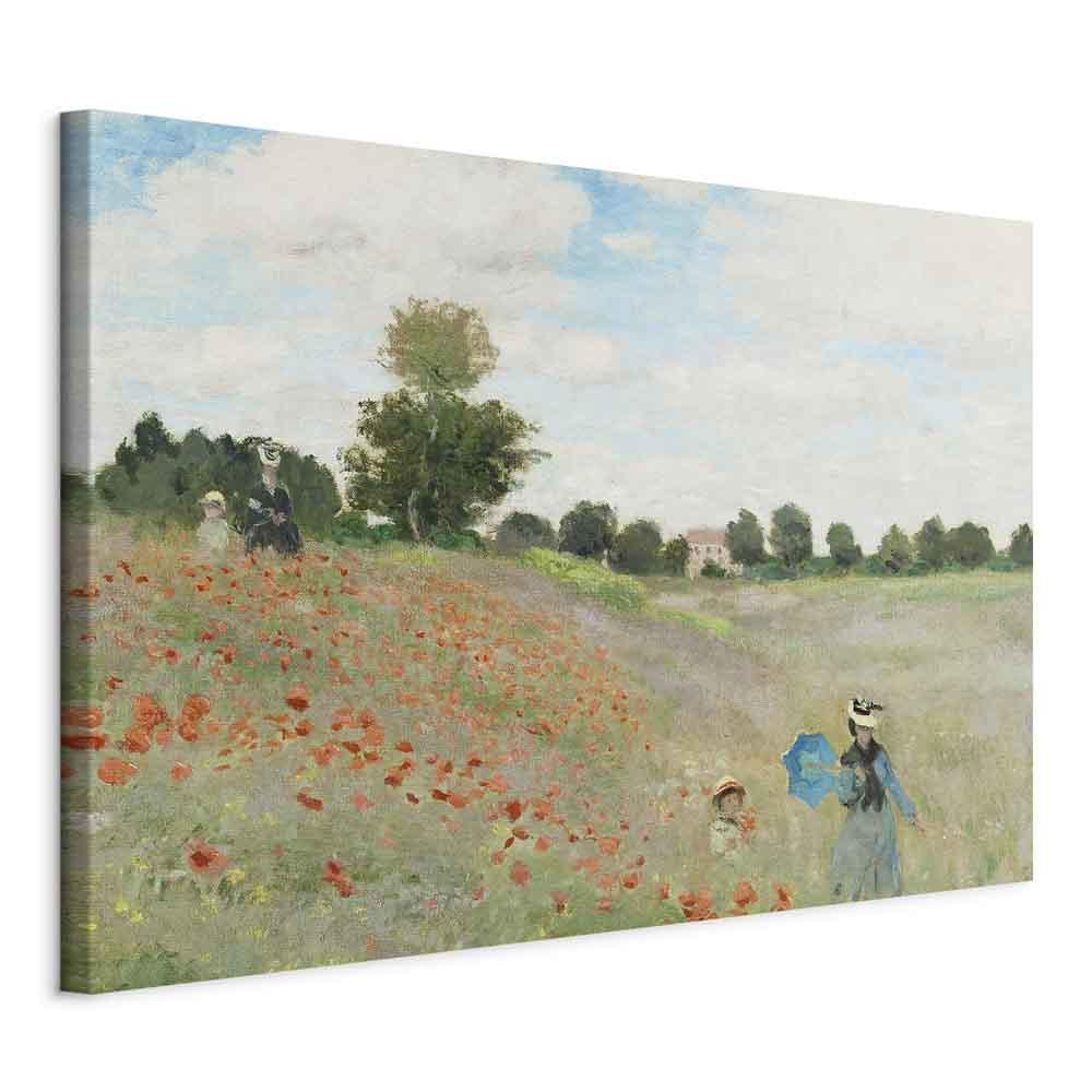 Claude Monet billede på lærred - Valmuemark nær Argenteuil