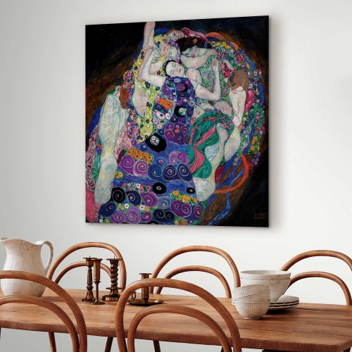 Gustav Klimt Jomfruen billede på lærred