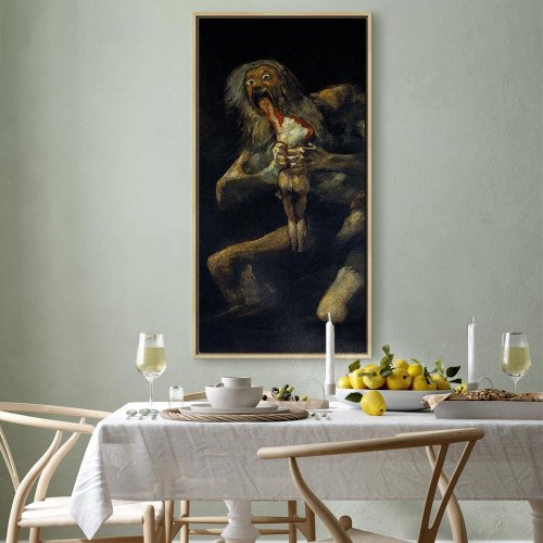 Francisco Goya billede på lærred - Saturn fortærer sin søn