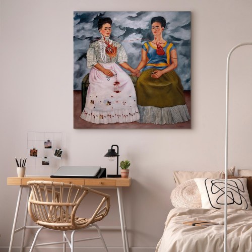 Frida Kahlo - De to Fridaer lærredsbillede