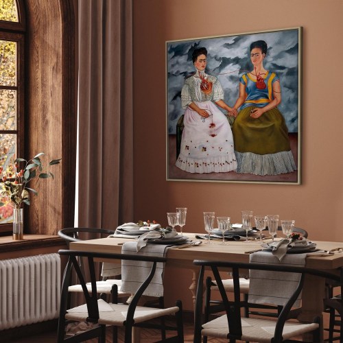 Frida Kahlo - De to Fridaer lærredsbillede
