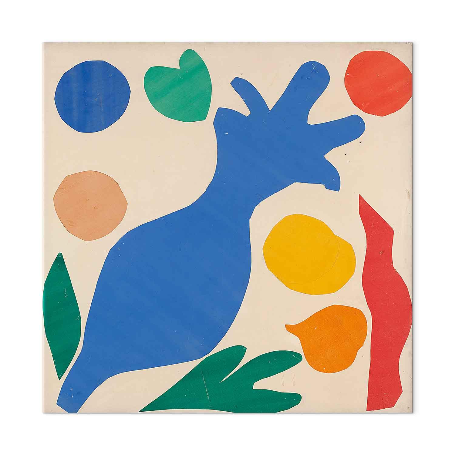 Henri Matisse Wild Poppies III - reproduktion på lærred til vægdekoration - 40 x 40 cm - Akustisk