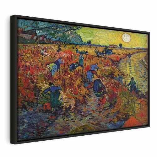 Vincent van Gogh Den røde vingård lærredsbillede