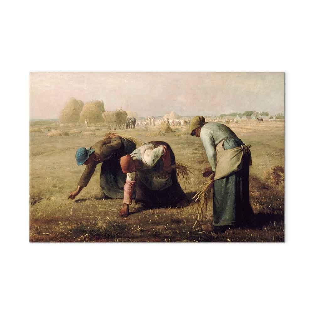 Lærredsbillede Jean-François Millet - The Gleaners reproduktion - 120 x 80 cm - Akustisk