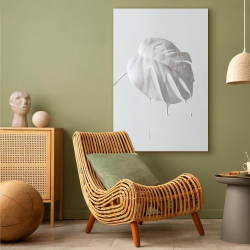 Lærredsbillede Bright Monstera lodret