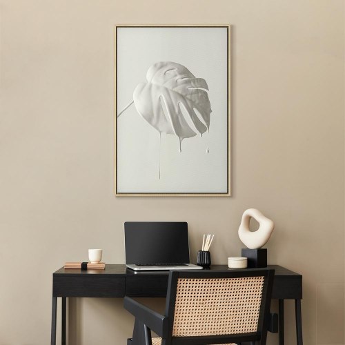 Lærredsbillede Bright Monstera lodret
