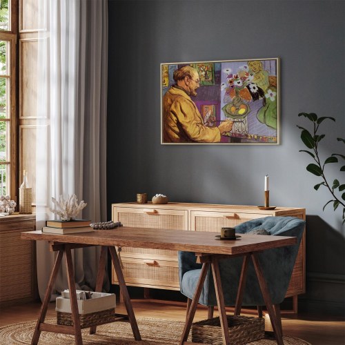 Henri Matisse billede på lærred - farvelitografi reproduktion