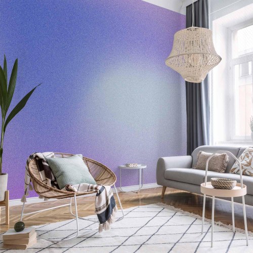 Fototapet Heather Mist - delikat gradient i violette nuancer