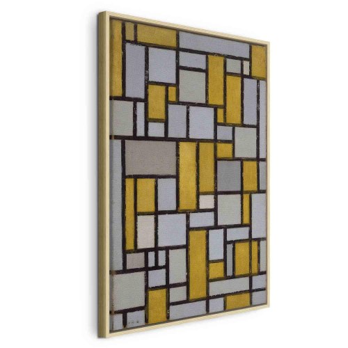 Piet Mondrian lærredsbillede - Komposition med gitter 13