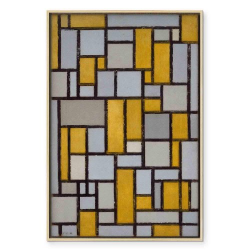 Piet Mondrian lærredsbillede - Komposition med gitter 13