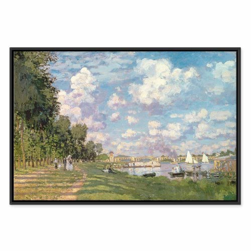 Claude Monet billede på lærred - Havnen i Argenteuil