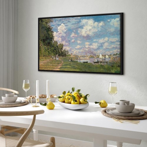 Claude Monet billede på lærred - Havnen i Argenteuil