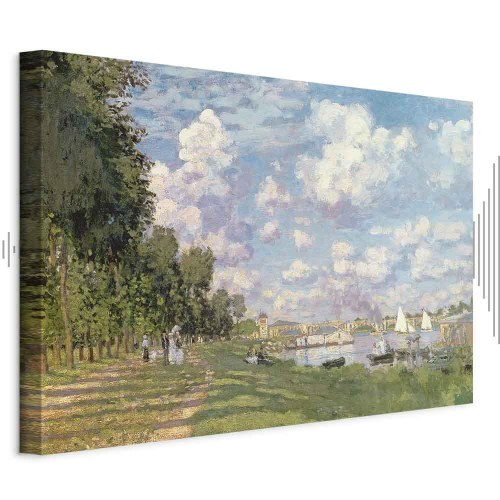 Claude Monet billede på lærred - Havnen i Argenteuil