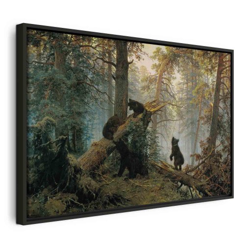 Ivan Shishkin billede på lærred - Morgen i en fyrreskov