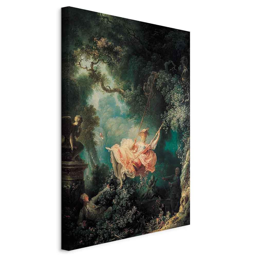 Jean-Honoré Fragonard Gyngen billede på lærred