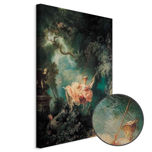 Jean-Honoré Fragonard Gyngen billede på lærred