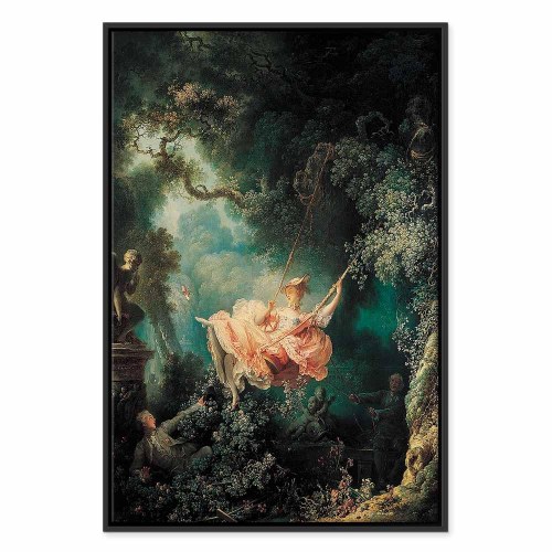 Jean-Honoré Fragonard Gyngen billede på lærred