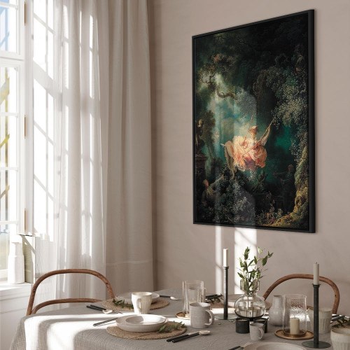 Jean-Honoré Fragonard Gyngen billede på lærred