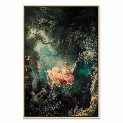 Jean-Honoré Fragonard Gyngen billede på lærred