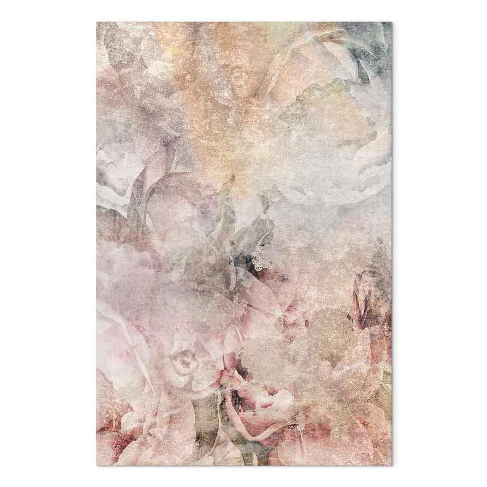 Lærredsbillede Nostalgisk buket - lodret blomsterbillede i 1 del - 60 x 90 cm - Premium Print