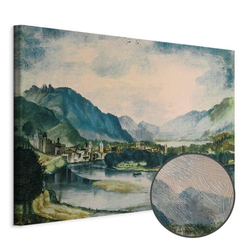 Albrecht Dürer billede på lærred - Udsigt over Trento fra nord