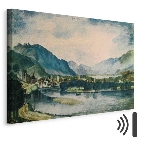 Albrecht Dürer billede på lærred - Udsigt over Trento fra nord