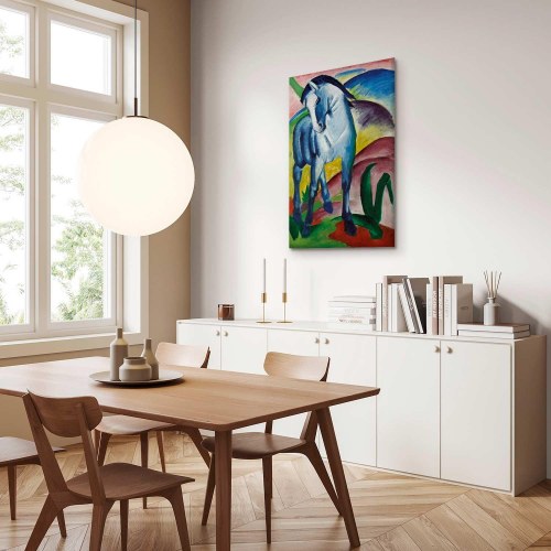 Franz Marc - Blå Hest billede på lærred