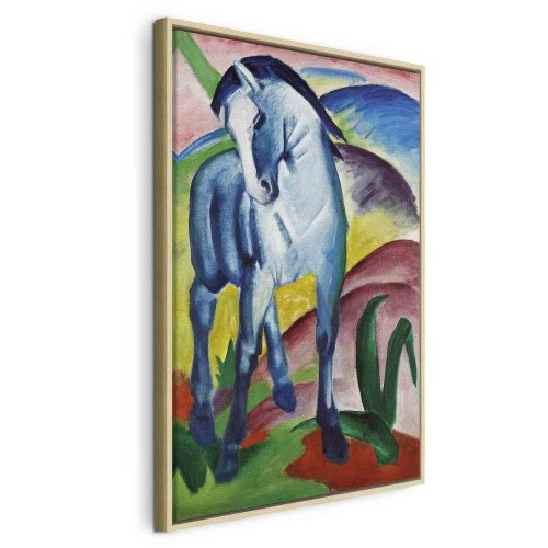 Franz Marc - Blå Hest billede på lærred