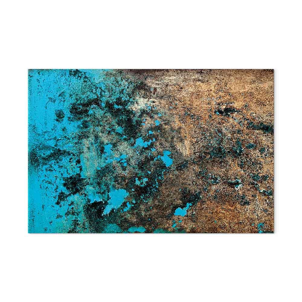 Billede på lærred - Azure Archipelago 1 del bredformat, abstrakt vægdekoration - 120 x 80 cm - Akustisk