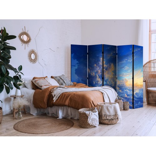 5-panels skærmvæg med himmel og skyer 225 x 172 cm