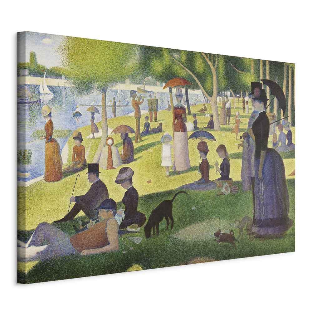 Georges Seurat lærredsbillede - Søndag eftermiddag på øen La Grande Jatte - 60 x 40 cm - Standard billede
