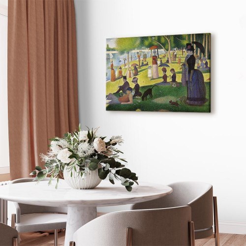 Georges Seurat lærredsbillede - Søndag eftermiddag på øen La Grande Jatte