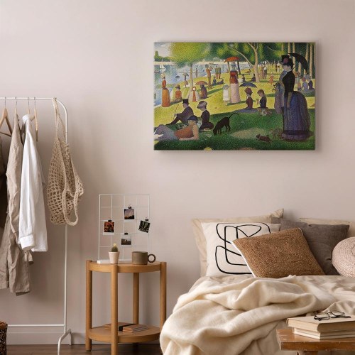 Georges Seurat lærredsbillede - Søndag eftermiddag på øen La Grande Jatte