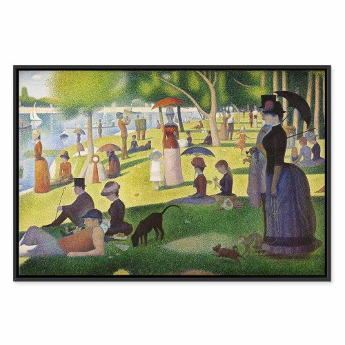 Georges Seurat lærredsbillede - Søndag eftermiddag på øen La Grande Jatte