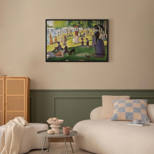 Georges Seurat lærredsbillede - Søndag eftermiddag på øen La Grande Jatte