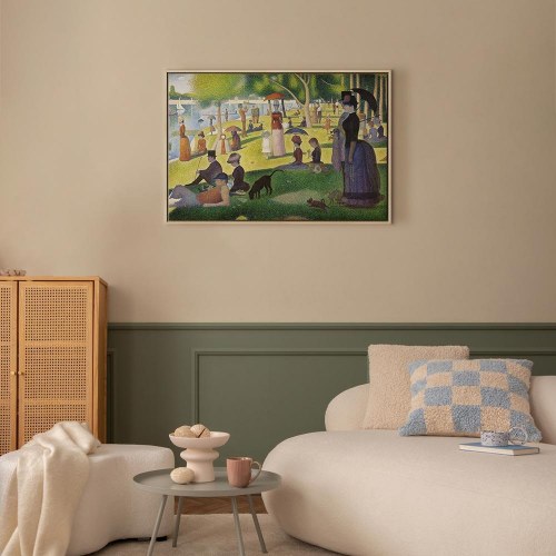 Georges Seurat lærredsbillede - Søndag eftermiddag på øen La Grande Jatte