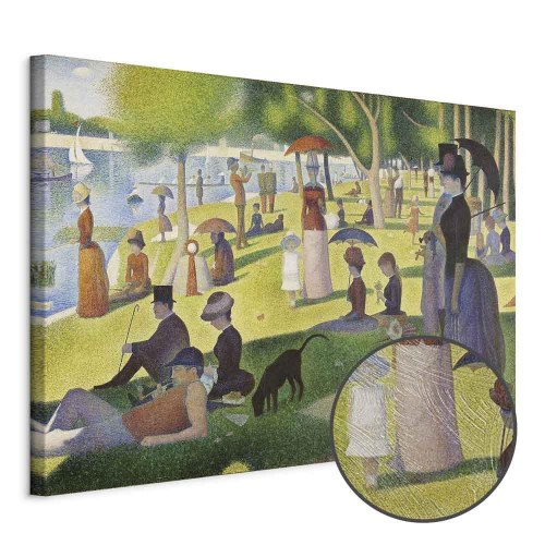 Georges Seurat lærredsbillede - Søndag eftermiddag på øen La Grande Jatte