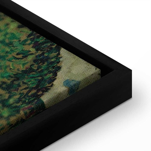 Gustav Klimt reproduktion på lærred - Havelandskab med bjergtop