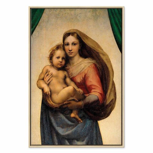 Rafael Sixtinske Madonna fragment - lærredsbillede